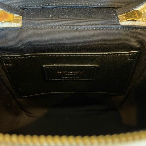 LIKE NEW Saint Laurent 80s Vanity YSL Crossbody Bag in Quilted Grained Leather - Picture 10 of 14